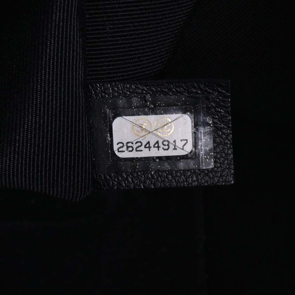 CHANEL Leather Matelasse Coco Mark Chain Tote Bag Black Ladies - Picture 8 of 10